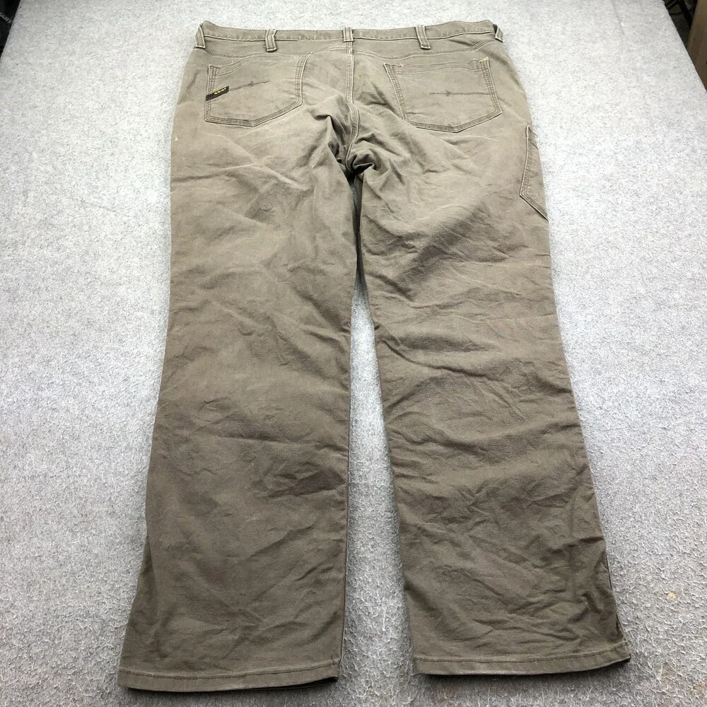 Ariat Rebar Pants Mens 40x32 Brown Canvas Carpenter Relaxed Straight Workwear M4